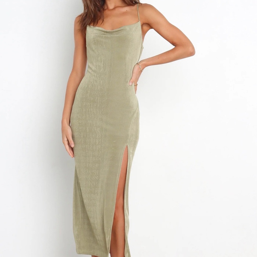 NWT Petal & Pup Sage Green Midi Dress